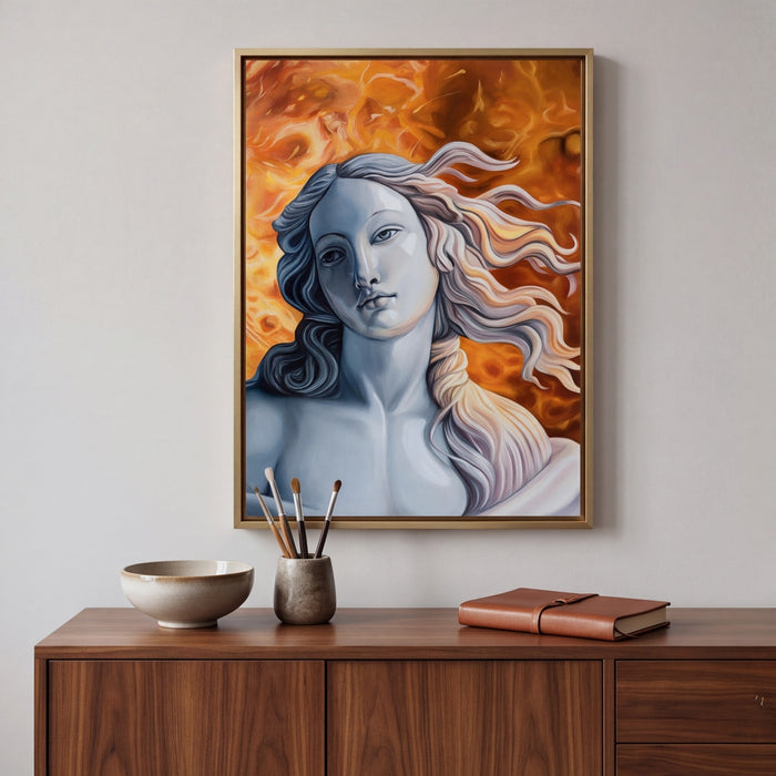 Venus contemporary portrait art print by Noam Shaked inspired by the Roman goddess of love and beauty
